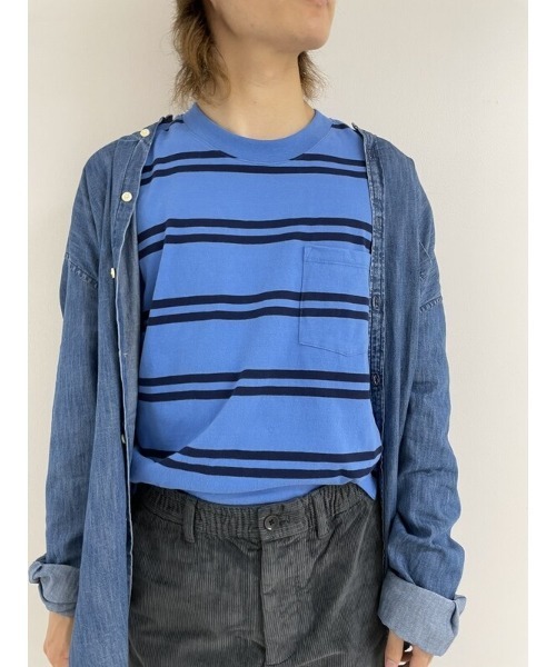 GAP（ギャップ）の「オーバーサイズTシャツ (メンズ・ユニセックス)（Tシャツ/カットソー・メンズ・その他2/ブルー系その他/ブルー系その他3/ネイビー/その他1/グレー系その他/ブルー系その他2/ブルー系その他4/ピンク/パープル系その他・L/M/XL/S/XS）」の12枚目の写真