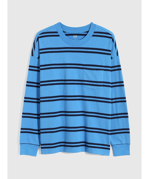 GAP（ギャップ）の「オーバーサイズTシャツ (メンズ・ユニセックス)（Tシャツ/カットソー・メンズ・その他2/ブルー系その他/ブルー系その他3/ネイビー/その他1/グレー系その他/ブルー系その他2/ブルー系その他4/ピンク/パープル系その他・L/M/XL/S/XS）」の18枚目の写真
