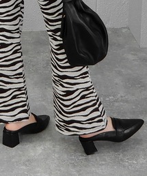 かかとなしミュールでゆるく履くヒールローファー　◆