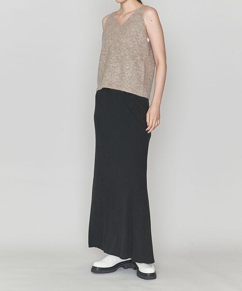ASTRAET（アストラット）の「＜ASTRAET（アストラット）＞ウエストゴム リブ マキシスカート（スカート・レディース・ブラック/モカ・FREE）」の16枚目の写真
