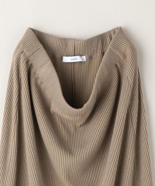 ASTRAET（アストラット）の「＜ASTRAET（アストラット）＞ウエストゴム リブ マキシスカート（スカート・レディース・ブラック/モカ・FREE）」の10枚目の写真