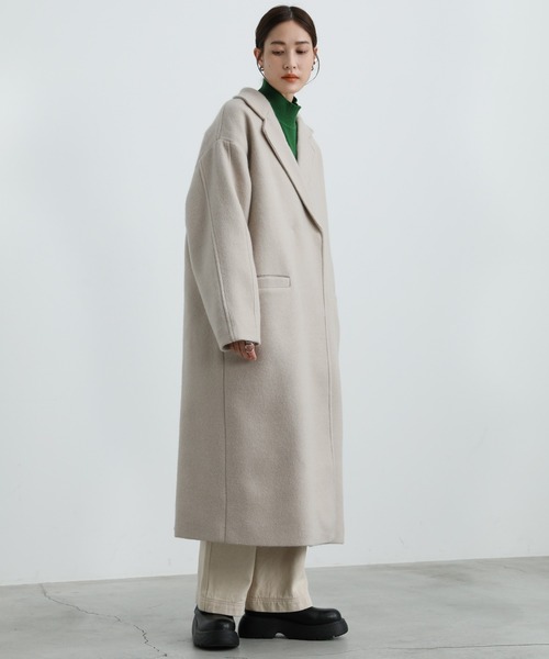 -AROUND FLAVA- ウールオーバーガウンコート AROUND FLAVA（アラウンドフラバ）の「wool oversized gown coat