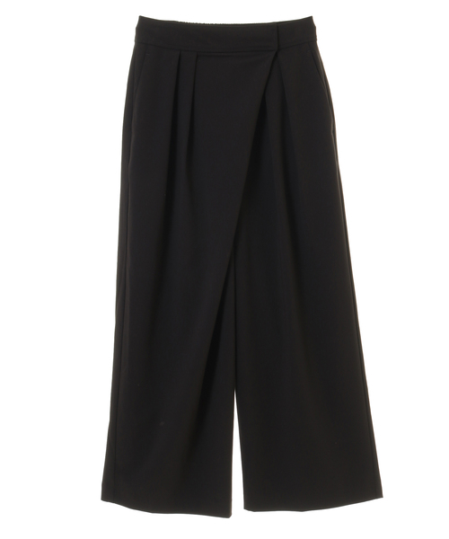 nota（ノータ）の「タイパン風タックワイドパンツ（その他パンツ・レディース・ブラック/キャメル/グリーン・3/2）」の2枚目の写真