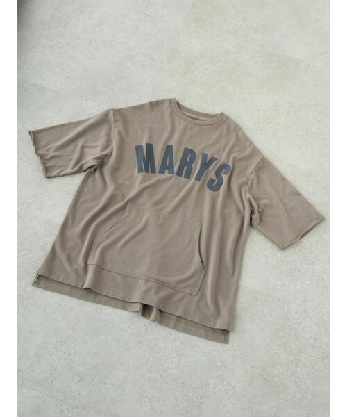 SEVENDAYS=SUNDAY（セブンデイズサンデイ）の「ミニ裏毛フロッキープリントTEE　＊（スウェット・レディース・アイボリー/ブラウン/グリーン・M/L）」の9枚目の写真