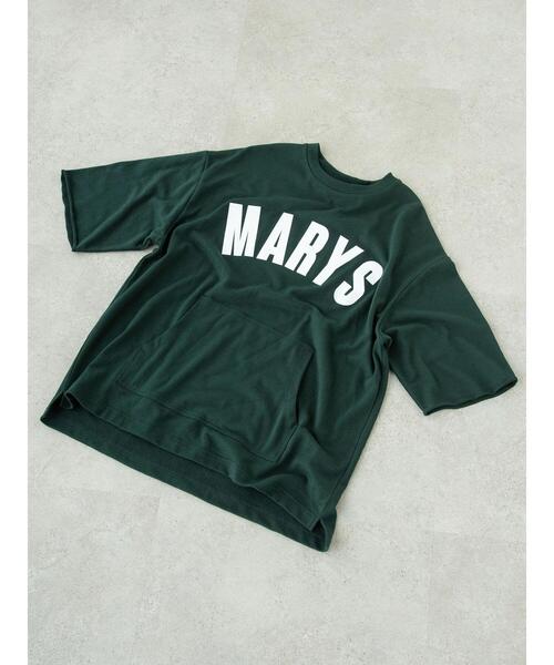 SEVENDAYS=SUNDAY（セブンデイズサンデイ）の「ミニ裏毛フロッキープリントTEE　＊（スウェット・レディース・アイボリー/ブラウン/グリーン・M/L）」の10枚目の写真