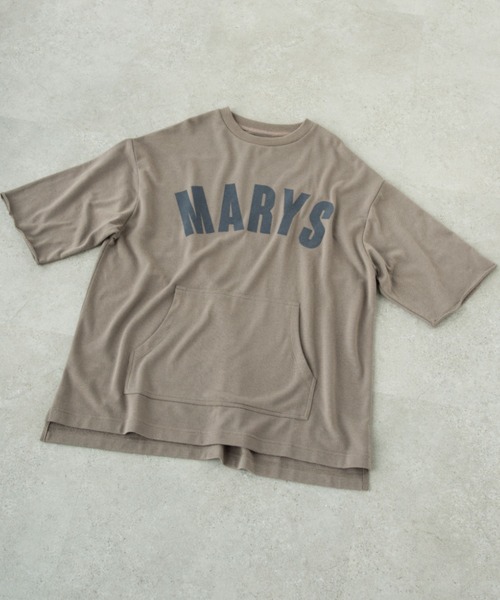 SEVENDAYS=SUNDAY（セブンデイズサンデイ）の「ミニ裏毛フロッキープリントTEE　＊（スウェット・レディース・アイボリー/ブラウン/グリーン・M/L）」の3枚目の写真