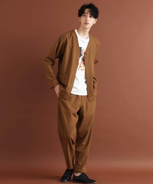 MK MICHEL KLEIN HOMME （エムケーミッシェルクランオム）の「ノーカラージャケット（ノーカラージャケット・メンズ・チャコールグレー/ライトブラウン・46/51/48）」の6枚目の写真