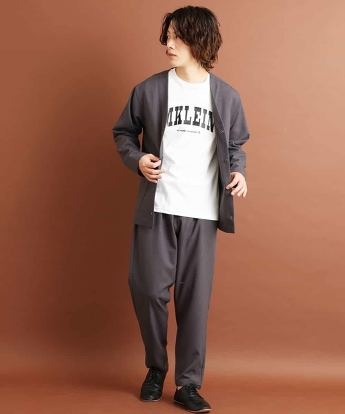 MK MICHEL KLEIN HOMME （エムケーミッシェルクランオム）の「ノーカラージャケット（ノーカラージャケット・メンズ・チャコールグレー/ライトブラウン・46/51/48）」の15枚目の写真