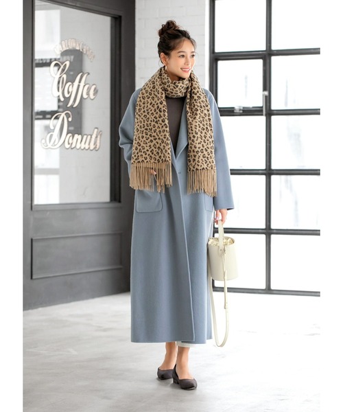 STYLE DELI（スタイルデリ）の「【LUXE】ベーシックレオパード柄カシミヤストール（ストール/ショール・レディース・ベージュ系その他・FREE）」の5枚目の写真