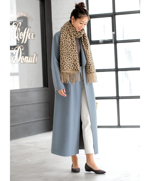 STYLE DELI（スタイルデリ）の「【LUXE】ベーシックレオパード柄カシミヤストール（ストール/ショール・レディース・ベージュ系その他・FREE）」の6枚目の写真