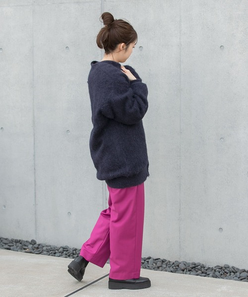 LAATO（ラート）の「WIDE TACK PANTS（その他パンツ・レディース・チャコールグレー/ベージュ/ピンク・FREE）」の9枚目の写真