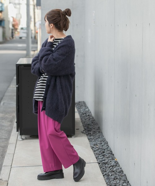 LAATO（ラート）の「WIDE TACK PANTS（その他パンツ・レディース・チャコールグレー/ベージュ/ピンク・FREE）」の10枚目の写真