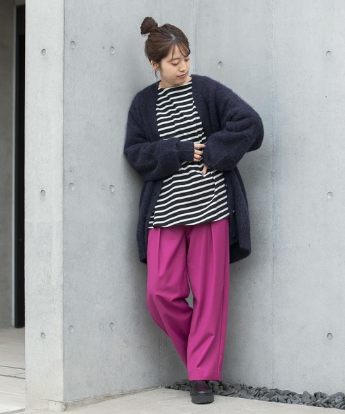 LAATO（ラート）の「WIDE TACK PANTS（その他パンツ・レディース・チャコールグレー/ベージュ/ピンク・FREE）」の13枚目の写真