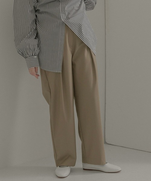 LAATO（ラート）の「WIDE TACK PANTS（その他パンツ・レディース・チャコールグレー/ベージュ/ピンク・FREE）」の19枚目の写真