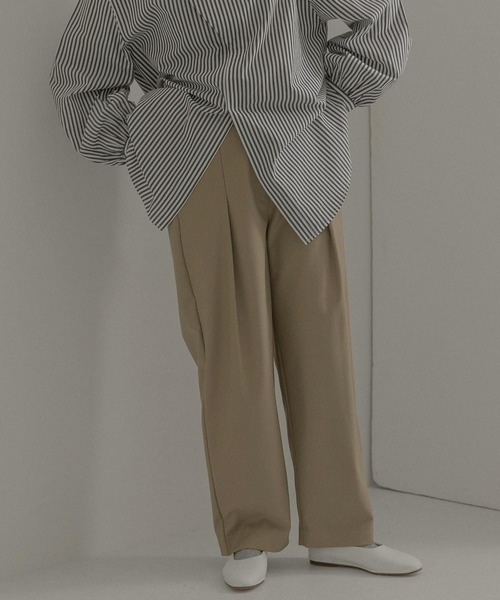 LAATO（ラート）の「WIDE TACK PANTS（その他パンツ・レディース・チャコールグレー/ベージュ/ピンク・FREE）」の20枚目の写真