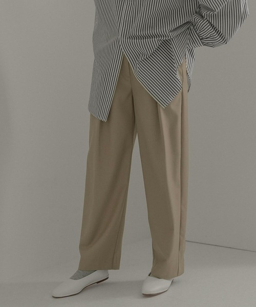 LAATO（ラート）の「WIDE TACK PANTS（その他パンツ・レディース・チャコールグレー/ベージュ/ピンク・FREE）」の21枚目の写真