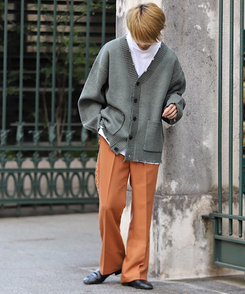 anown(アノン)の「サイド刺繍フレアパンツ【ファッションインフルエンサーしゅーとく×anown限定コラボ】(その他パンツ・メンズ・ブラック/ブラウン・S/M/L)」の4枚目の写真