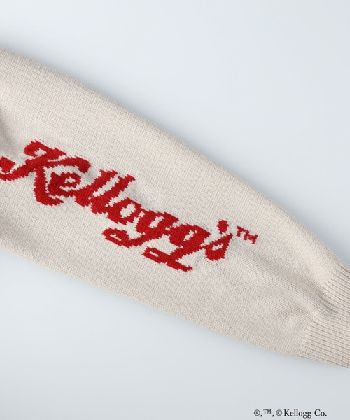 Right-on（ライトオン）の「「Kelloggs」キャクラクターグラニーニット（ニット/セーター・レディース・オフホワイト/ブルー・M/L）」の7枚目の写真