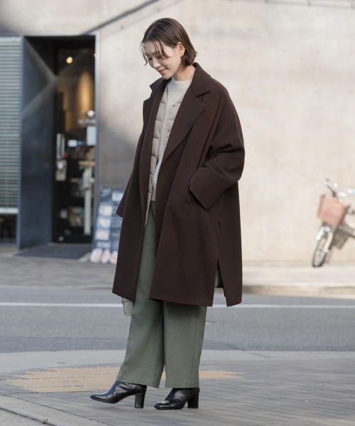 F by ROSSO（エフバイロッソ）の「F by ROSSO　サーモライトオーバーミドルコート（その他アウター・レディース・ブラック/ブラウン/グレー系その他・FREE）」の16枚目の写真