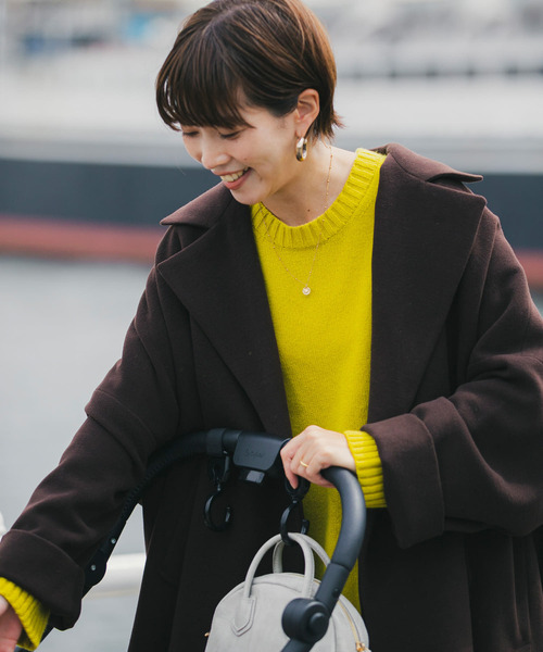 F by ROSSO（エフバイロッソ）の「F by ROSSO　サーモライトオーバーミドルコート（その他アウター・レディース・ブラック/ブラウン/グレー系その他・FREE）」の10枚目の写真