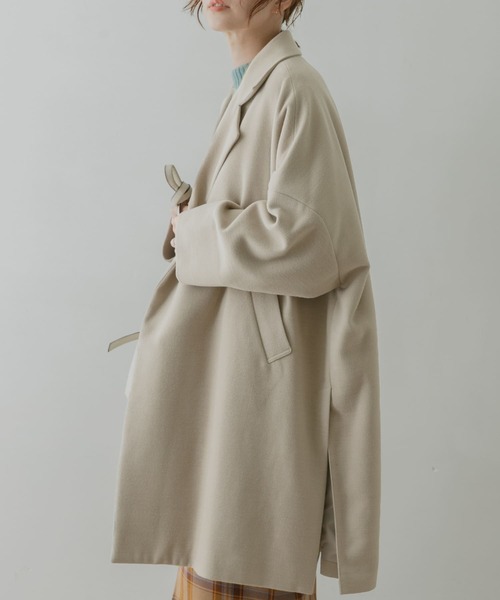 F by ROSSO（エフバイロッソ）の「F by ROSSO　サーモライトオーバーミドルコート（その他アウター・レディース・ブラック/ブラウン/グレー系その他・FREE）」の8枚目の写真