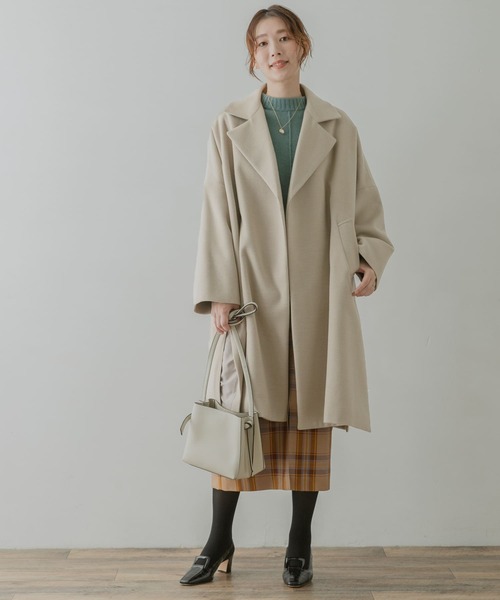 F by ROSSO（エフバイロッソ）の「F by ROSSO　サーモライトオーバーミドルコート（その他アウター・レディース・ブラック/ブラウン/グレー系その他・FREE）」の14枚目の写真