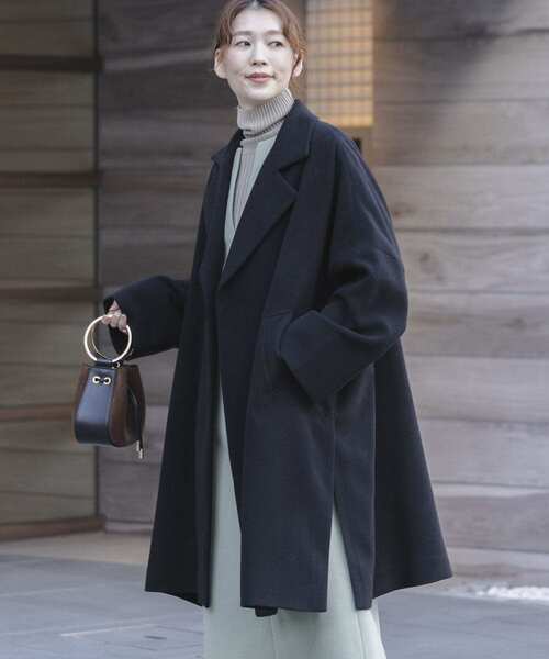 F by ROSSO（エフバイロッソ）の「F by ROSSO　サーモライトオーバーミドルコート（その他アウター・レディース・ブラック/ブラウン/グレー系その他・FREE）」の6枚目の写真