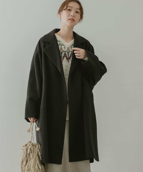 F by ROSSO（エフバイロッソ）の「F by ROSSO　サーモライトオーバーミドルコート（その他アウター・レディース・ブラック/ブラウン/グレー系その他・FREE）」の15枚目の写真