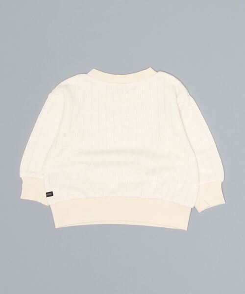 quoti use fith（クゥオティ　ユース　フィス）の「フワツブリブ クルーネック長袖スウェット（スウェット・キッズ・アイボリー/ブラウン/ブルー・100/80/120/90/130/110）」の4枚目の写真