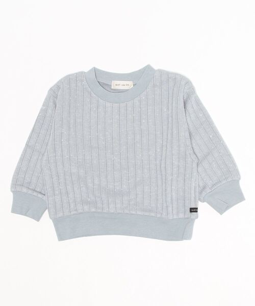 quoti use fith（クゥオティ　ユース　フィス）の「フワツブリブ クルーネック長袖スウェット（スウェット・キッズ・アイボリー/ブラウン/ブルー・100/80/120/90/130/110）」の5枚目の写真