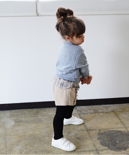 quoti use fith（クゥオティ　ユース　フィス）の「フワツブリブ クルーネック長袖スウェット（スウェット・キッズ・アイボリー/ブラウン/ブルー・100/80/120/90/130/110）」の6枚目の写真