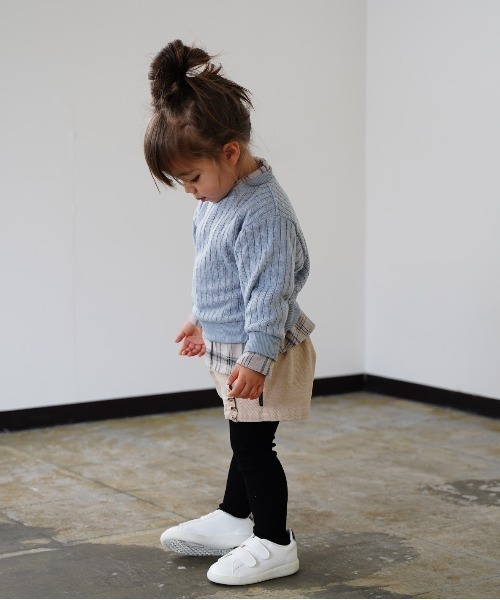quoti use fith（クゥオティ　ユース　フィス）の「フワツブリブ クルーネック長袖スウェット（スウェット・キッズ・アイボリー/ブラウン/ブルー・100/80/120/90/130/110）」の8枚目の写真