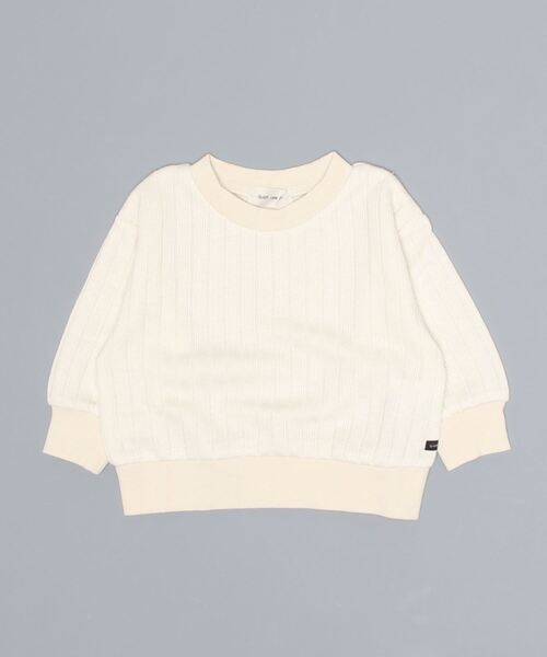 quoti use fith（クゥオティ　ユース　フィス）の「フワツブリブ クルーネック長袖スウェット（スウェット・キッズ・アイボリー/ブラウン/ブルー・100/80/120/90/130/110）」の16枚目の写真