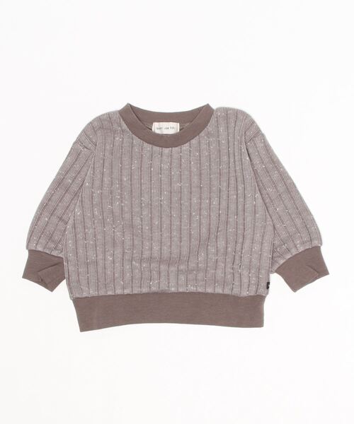 quoti use fith（クゥオティ　ユース　フィス）の「フワツブリブ クルーネック長袖スウェット（スウェット・キッズ・アイボリー/ブラウン/ブルー・100/80/120/90/130/110）」の15枚目の写真