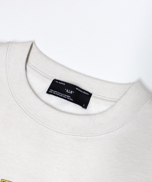 ILL'S(イルズ)の「ILL'S / イルズ ヴィンテージカレッジ刺繍ビッグスウェット(スウェット・メンズ・ブラウン/レッド/アイボリー・M/L)」の5枚目の写真