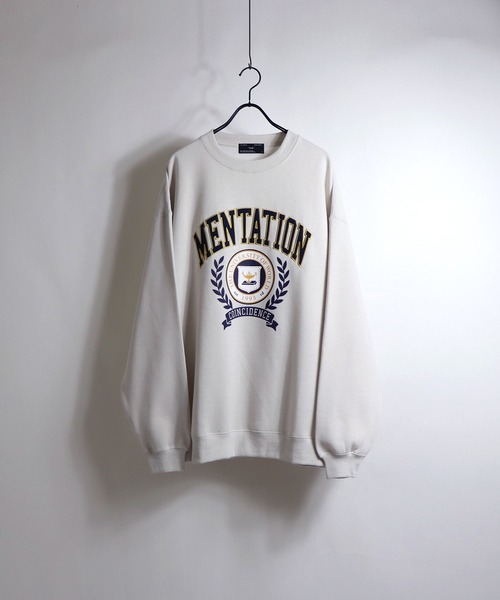 ILL'S(イルズ)の「ILL'S / イルズ ヴィンテージカレッジ刺繍ビッグスウェット(スウェット・メンズ・ブラウン/レッド/アイボリー・M/L)」の9枚目の写真
