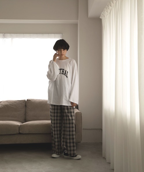 marjour（マージュール）の「CHECK PANTS（スラックス・レディース・ブラック/ブラウン・M）」の4枚目の写真