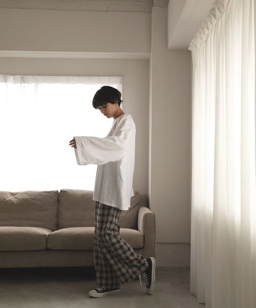 marjour（マージュール）の「CHECK PANTS（スラックス・レディース・ブラック/ブラウン・M）」の21枚目の写真