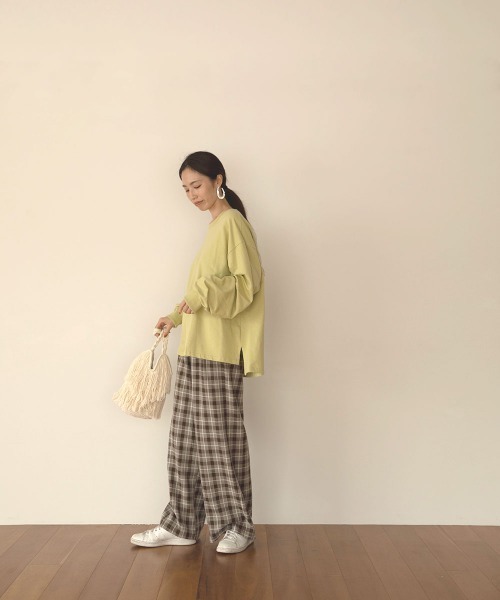 marjour（マージュール）の「CHECK PANTS（スラックス・レディース・ブラック/ブラウン・M）」の15枚目の写真