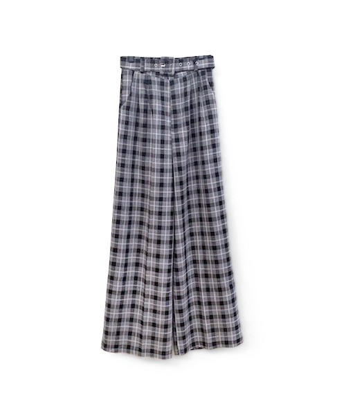 marjour（マージュール）の「CHECK PANTS（スラックス・レディース・ブラック/ブラウン・M）」の5枚目の写真