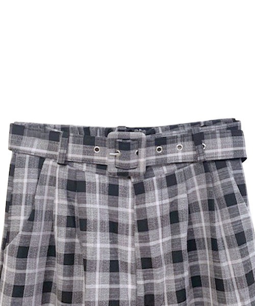 marjour（マージュール）の「CHECK PANTS（スラックス・レディース・ブラック/ブラウン・M）」の22枚目の写真