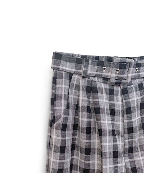 marjour（マージュール）の「CHECK PANTS（スラックス・レディース・ブラック/ブラウン・M）」の16枚目の写真