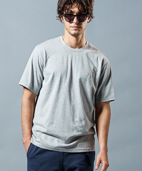 wjk(ダヴルジェイケイ)の「mt7485-heart warming T Tシャツ(Tシャツ/カットソー・メンズ・ブラック/カーキ/ホワイト/トップグレー・XL/M/L/S)」の3枚目の写真
