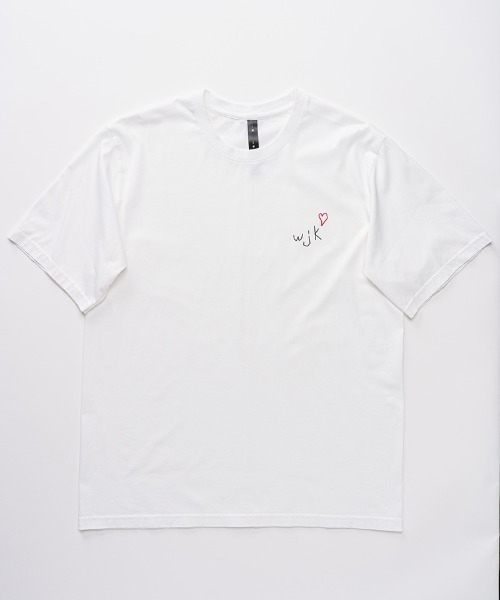 wjk(ダヴルジェイケイ)の「mt7485-heart warming T Tシャツ(Tシャツ/カットソー・メンズ・ブラック/カーキ/ホワイト/トップグレー・XL/M/L/S)」の20枚目の写真