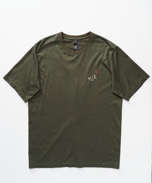 wjk(ダヴルジェイケイ)の「mt7485-heart warming T Tシャツ(Tシャツ/カットソー・メンズ・ブラック/カーキ/ホワイト/トップグレー・XL/M/L/S)」の21枚目の写真