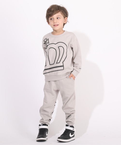 BABYDOLL（ベビードール）の「王冠 ロングパンツ 5750K (トップス別売)（スウェットパンツ・キッズ・ストーン/ブラック・140cm/110cm/90cm/100cm/120cm/130cm/80ｃｍ）」の8枚目の写真