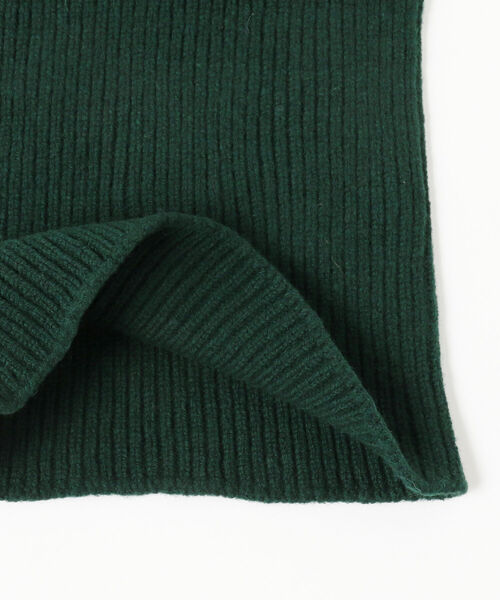 BEAMS(ビームス)の「ROBERT MACKIE / Rib Neck Warmer(ネックウォーマー/スヌード・メンズ・ネイビー/オフホワイト/グリーン・ONE SIZE)」の7枚目の写真