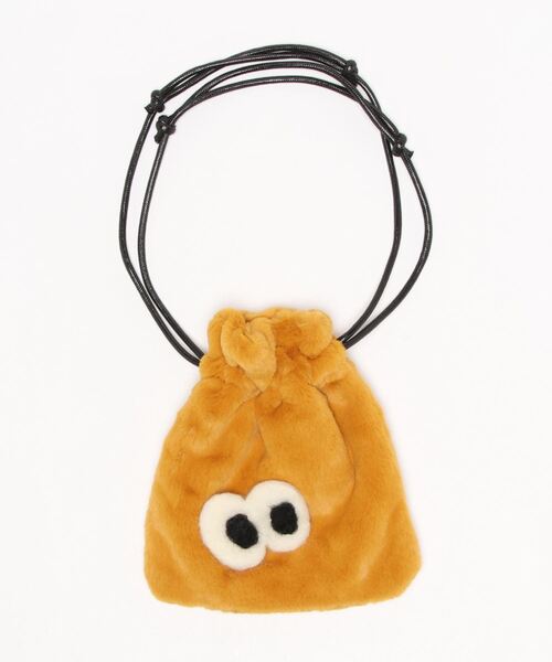 EARTH MADE（アースメイド）の「FUR 巾着スモール BAG（トートバッグ・キッズ・ブラック/ブラウン/レッド/ライトピンク/イエロー・FREE）」の13枚目の写真