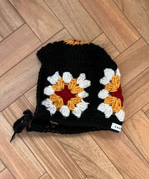 SANSeLF（サンセルフ）の「【SANSeLF】color croche knit bonnet sank21a013（その他ベビー用品・キッズ・ホワイト系その他/ブラック系その他・FREE）」の6枚目の写真