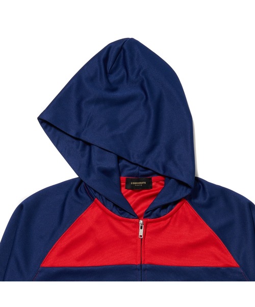 24karats(トゥウェンティーフォーカラッツ)の「Bicolor Smooth Track Top(ジャージ・メンズ・ブラック/ネイビー・LARGE/MEDIUM/X-LARGE/SMALL)」の4枚目の写真